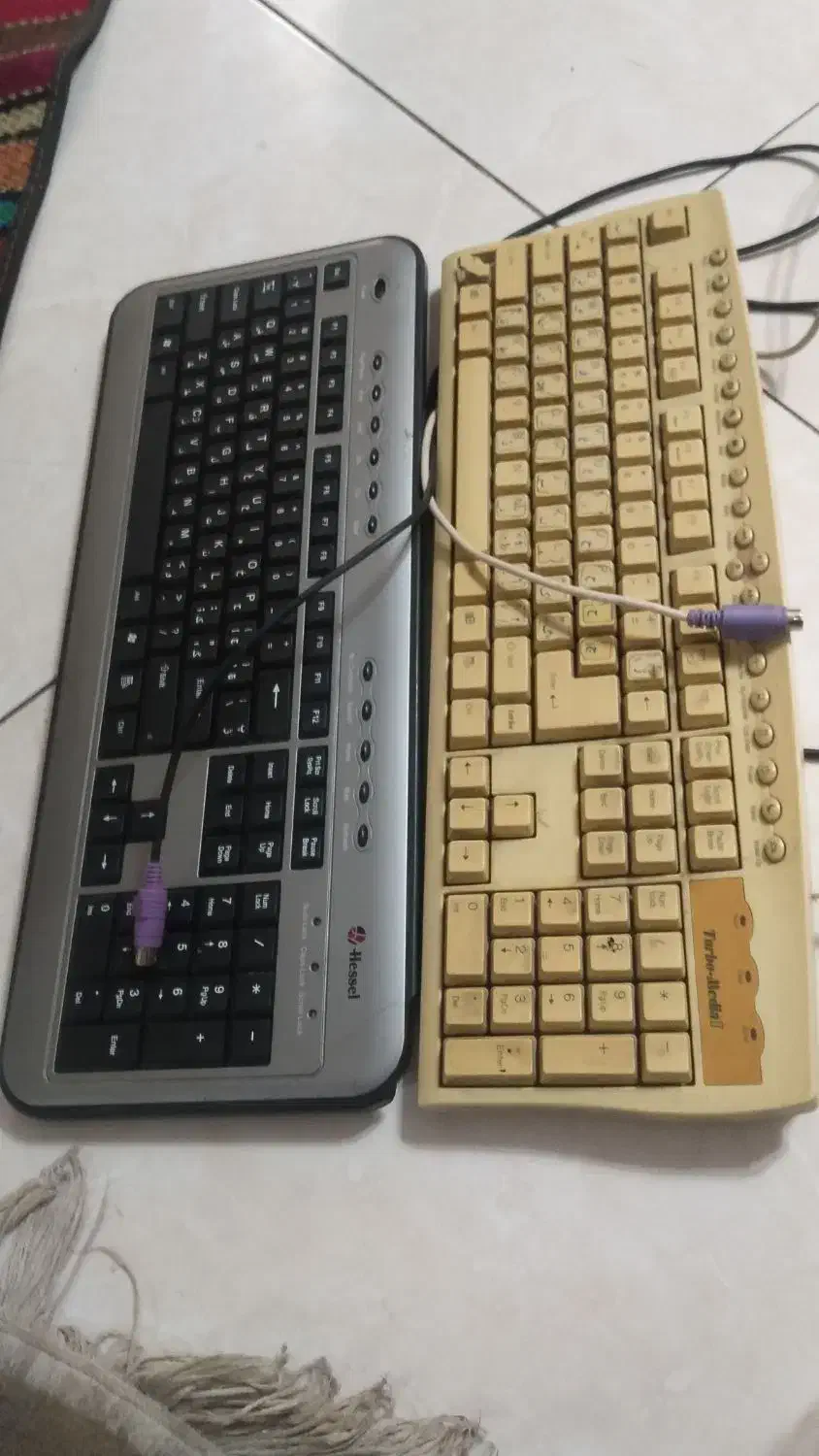 دو عدد کیبورد Hessel و توربو مدیا ll|قطعات و لوازم جانبی رایانه|کرج, کوی کارمندان شمالی|دیوار