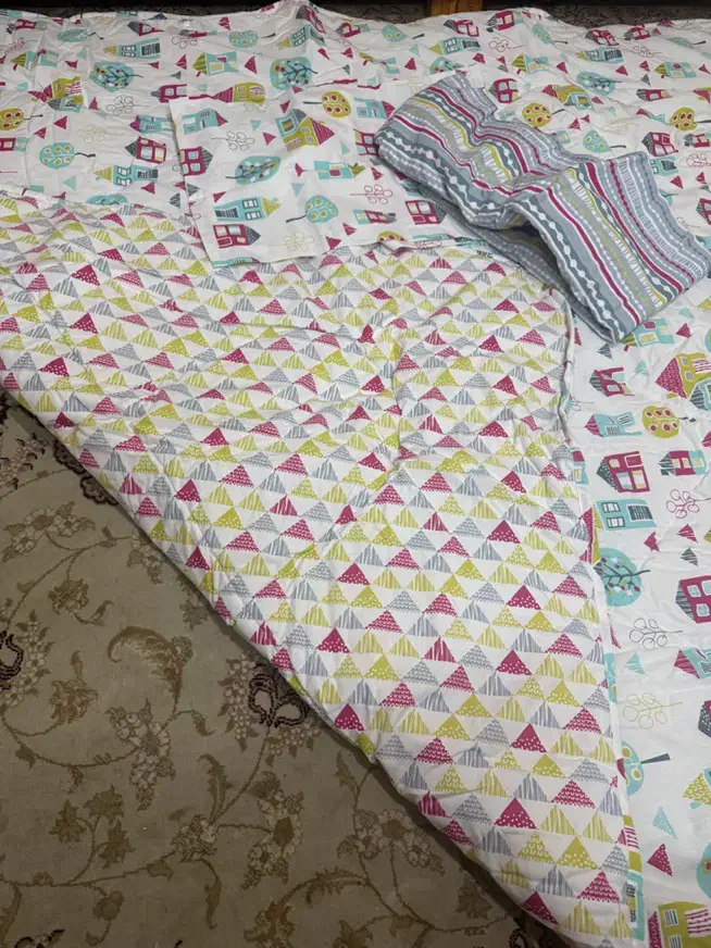 ست لحاف یک نفره سه تیکه،نو نو،قیمت عالی،مناسب کادو|سرویس روتختی|اصفهان, سعادت‌آباد|دیوار