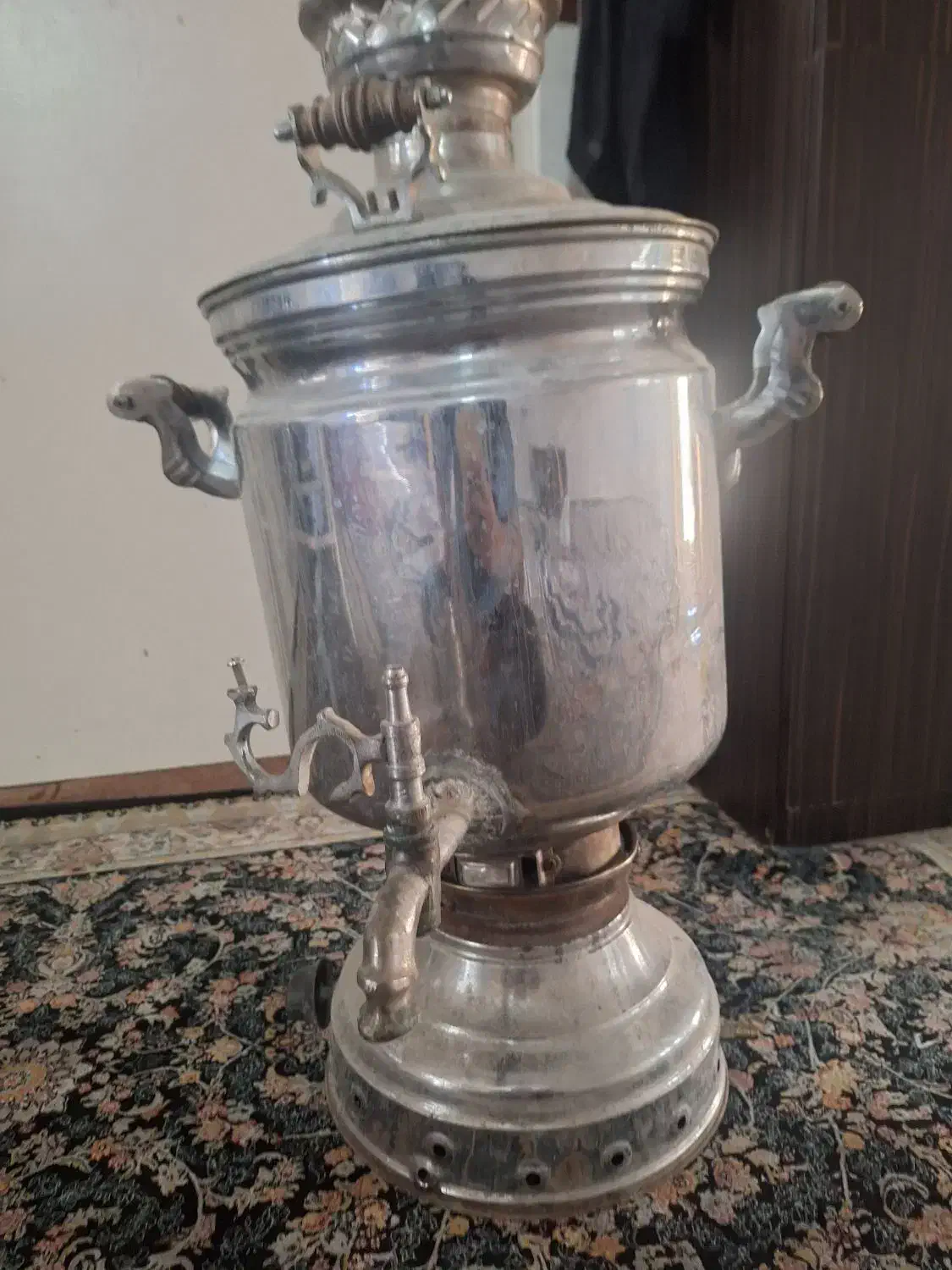 سماور مسجدی بزرگ سالم|سماور، چای‌ساز، قهوه‌ساز|نسیم‌شهر, |دیوار