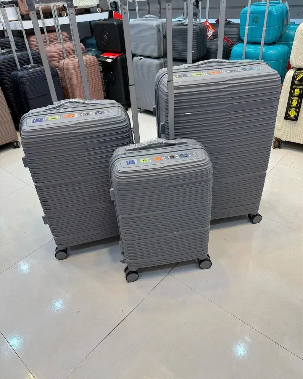 چمدان 3تیکه مدل 01ppصدرصد نشکن تک و عمده|کیف، کفش، کمربند|اصفهان, ملاصدرا|دیوار