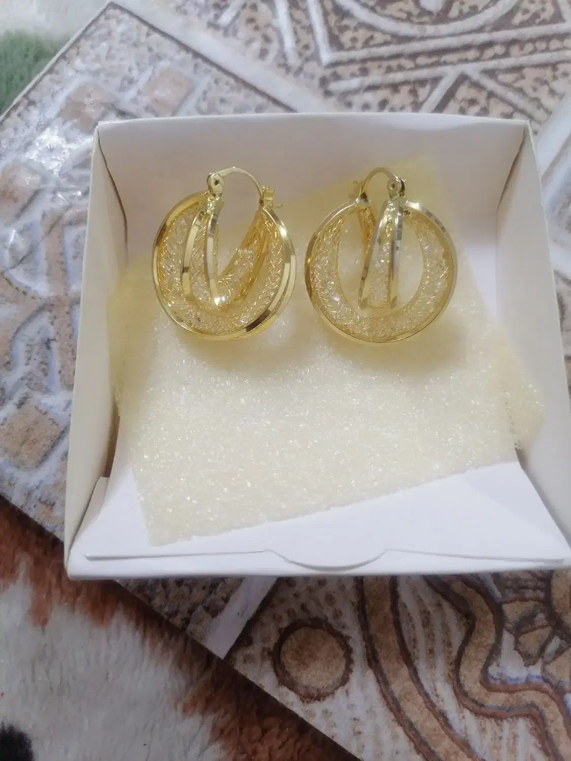 گوشواره با آب کاری طلا|بدلیجات|مشهد, ایثارگران|دیوار