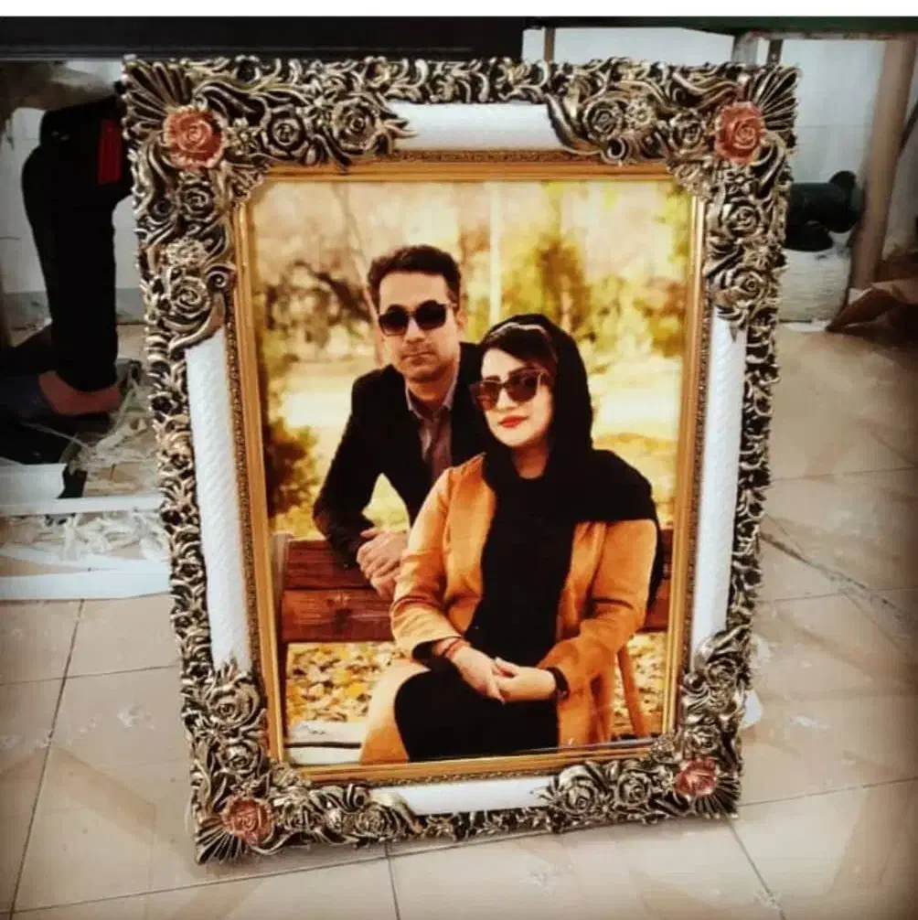 چاپ عکس چهره روی تابلو فرش...|تابلو فرش|ایذه, |دیوار