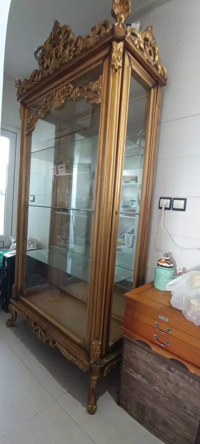 بوفه تمام چوب|بوفه، ویترین، کنسول|گنبد کاووس, |دیوار