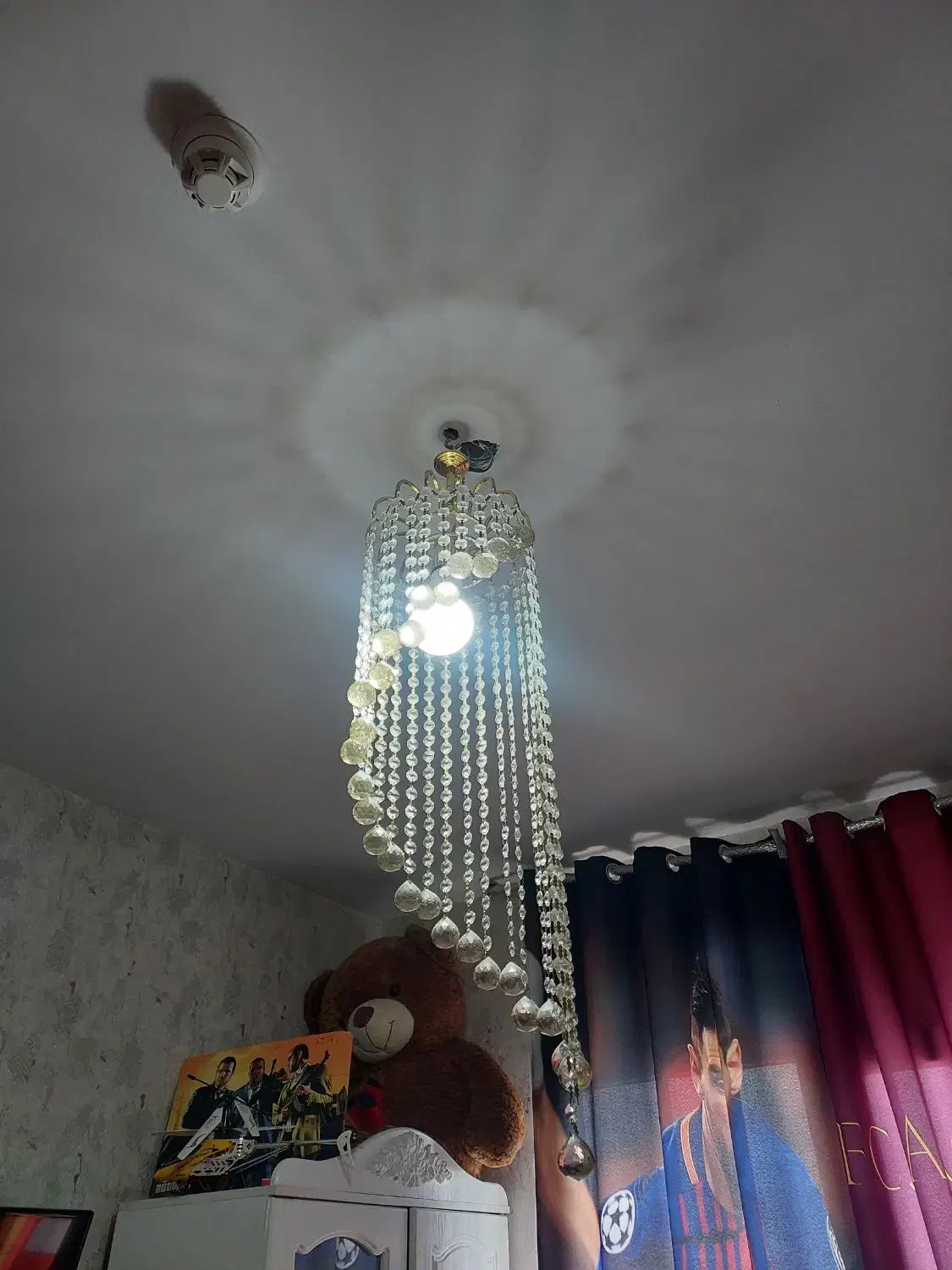 لوستر کریستالی و برنز|لوستر و چراغ آویز|اسلام‌شهر, شهرک واوان|دیوار