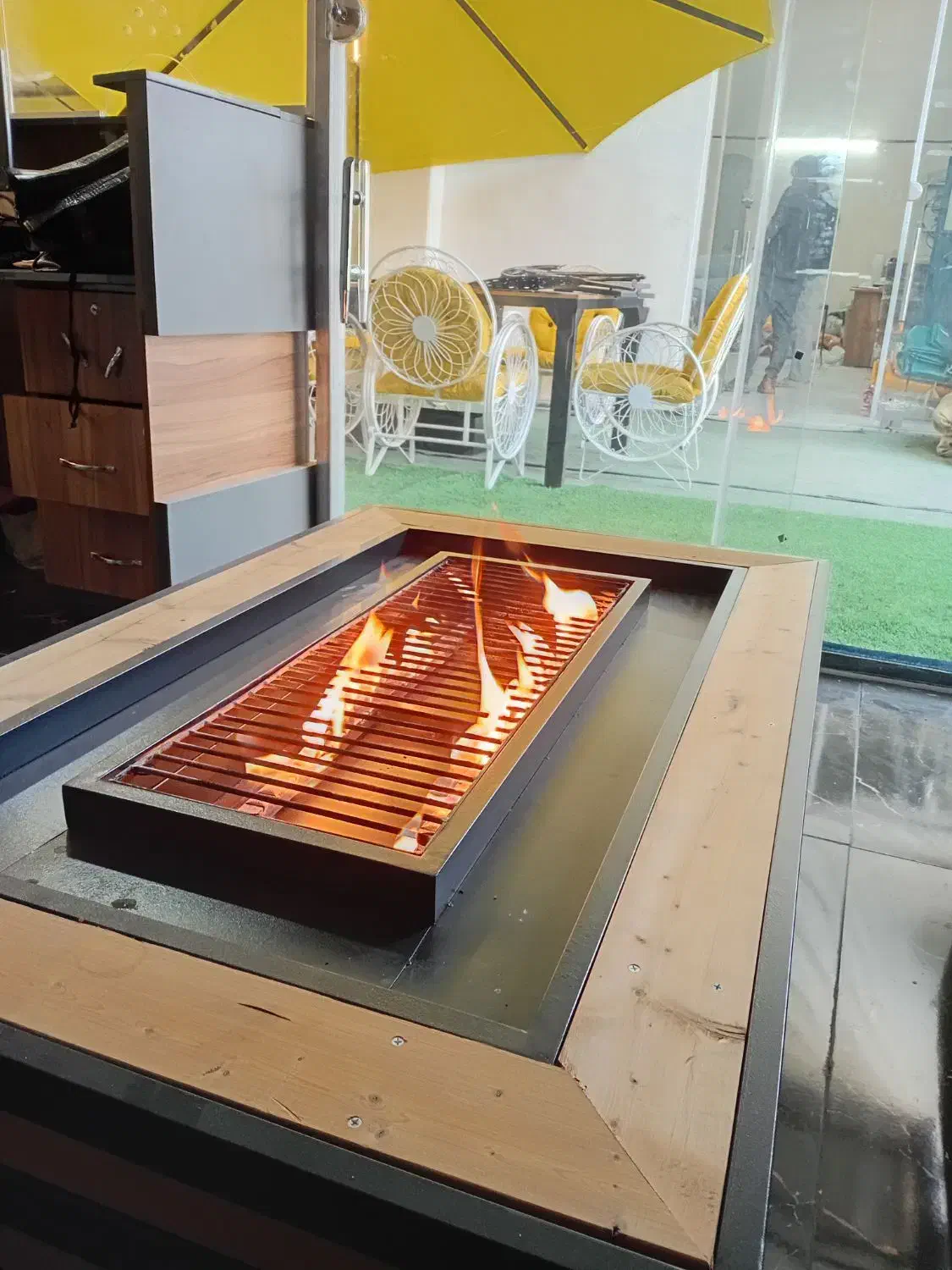 میز بامبو صندلی آتشدان گازی|میز و صندلی غذاخوری|تهران, تهرانسر مرکزی|دیوار