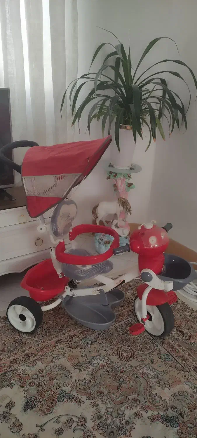 سه چرخه حمل کودک بیبی لند طرح فضانورد|دوچرخه، اسکیت، اسکوتر|مشهد, سرافرازان|دیوار