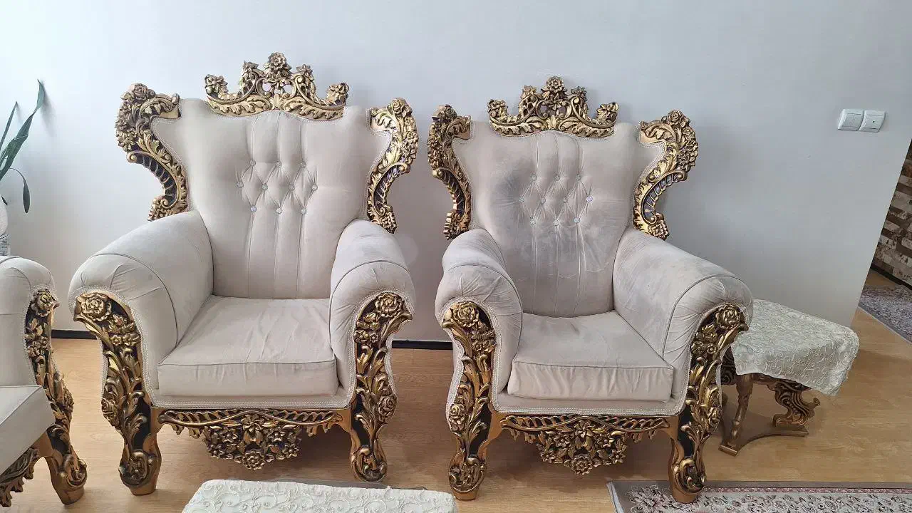 مبل سلطنتی|مبلمان خانگی و میز عسلی|اسلام‌شهر, مسکن مهر اسلاشهر (شهرک امام خمینی)|دیوار