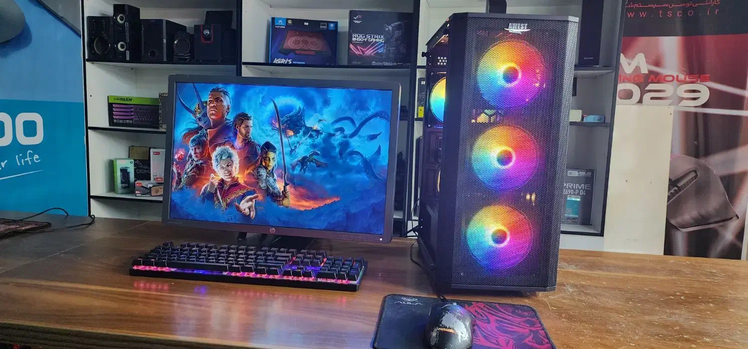 کیس گیمینگ با گرافیک 5700xt|رایانه رومیزی|گرگان, |دیوار