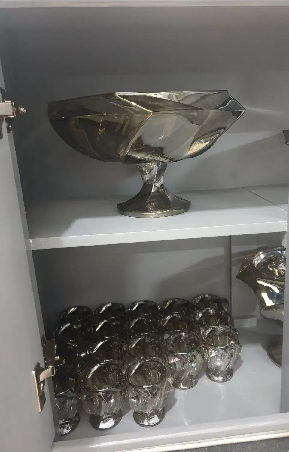 سرویس آجیل خوری ماکائو شامپاین کریستال خارجی|ظروف سرو و پذیرایی|قم, باغ شریفی|دیوار