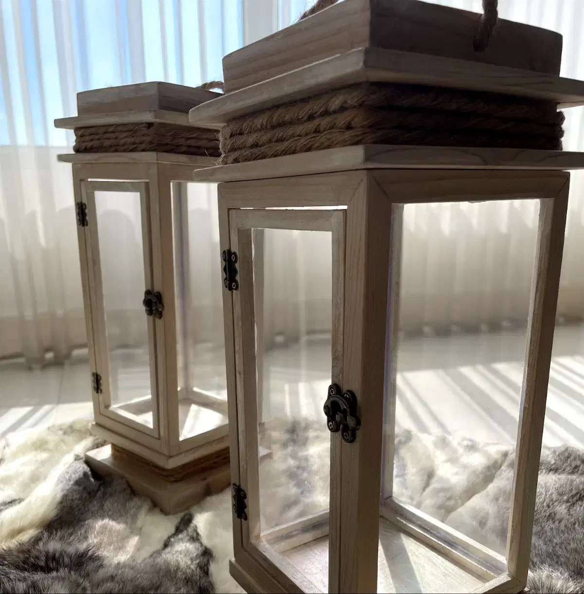 فانوس های تمام چوب|صنایع دستی و سایر لوازم تزئینی|شاندیز, |دیوار