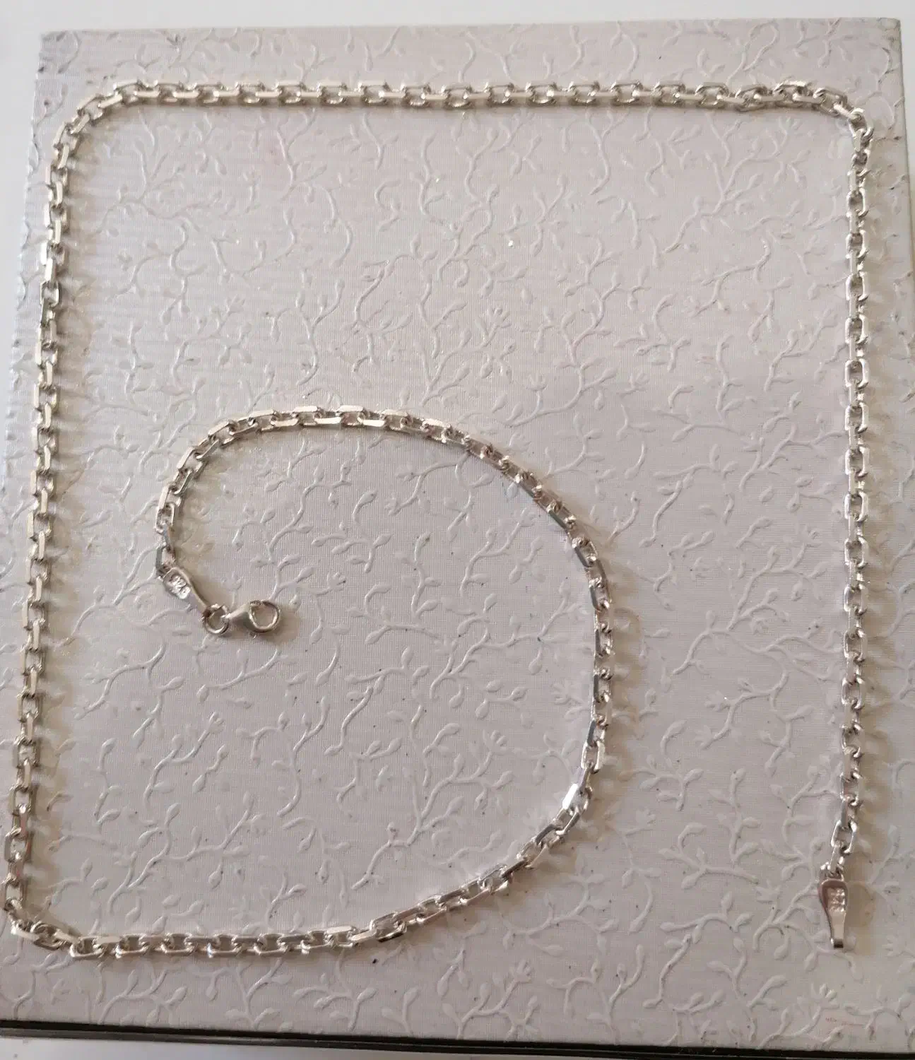 زنجیر نقره 925 خارجی 33گرمی60سانت نو نو|جواهرات|شیراز, دروازه قران|دیوار