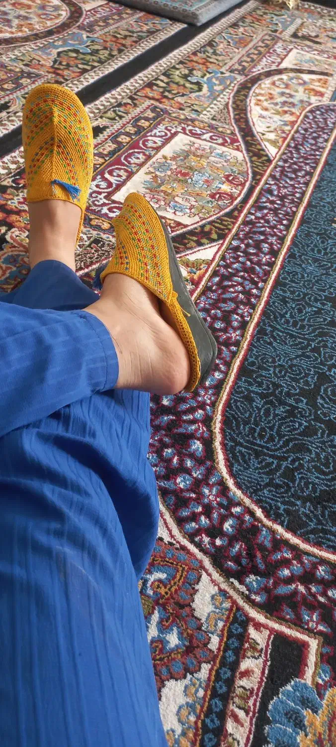 دمپایی زندانباف نخ ابریشمبقیه لبا س ه ا ببین تاآخر|کیف، کفش، کمربند|خرم‌آباد, |دیوار