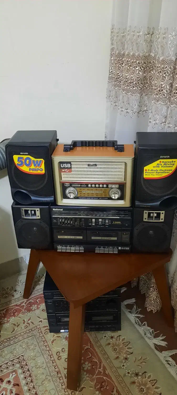 رادیو ظبط  تک کاست و دو کاست|سیستم صوتی خانگی|قم, شهرک قدس|دیوار