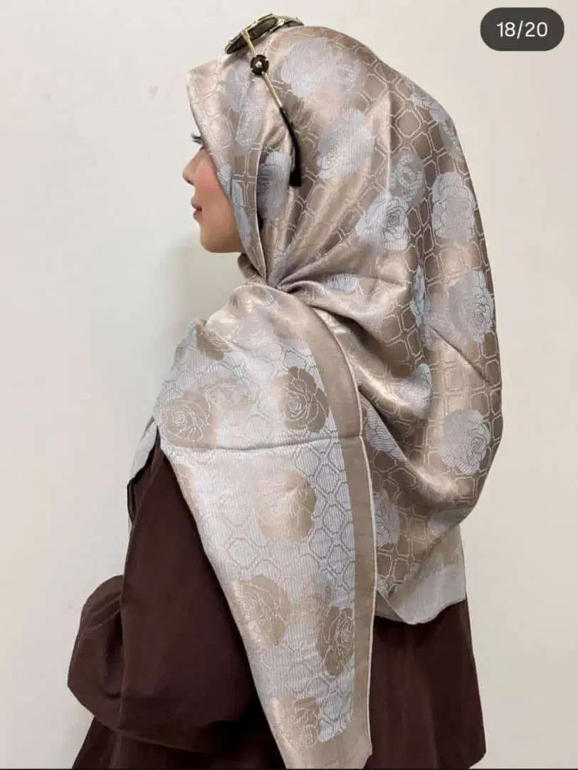 روسری ژاکارد لمه قواره۱۲۰|لباس|مراغه, |دیوار