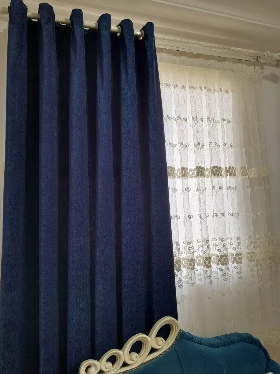 ۳ عدد پرده در حد نو|پرده، رانر، رومیزی|لشت نشا, |دیوار