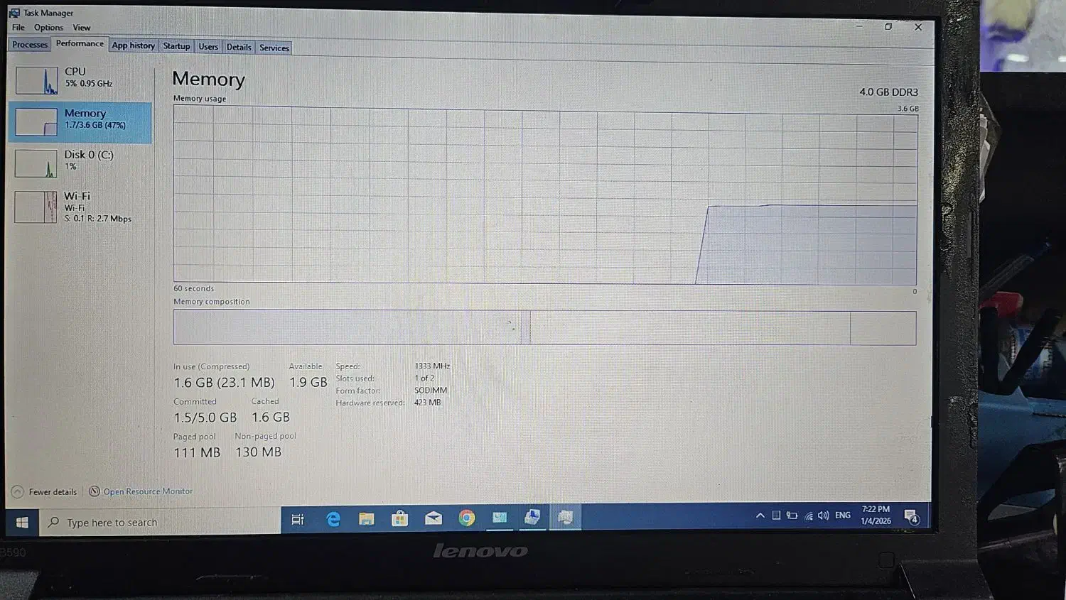 لپ تاپ لنوو مدل B590|رایانه همراه|قزوین, |دیوار