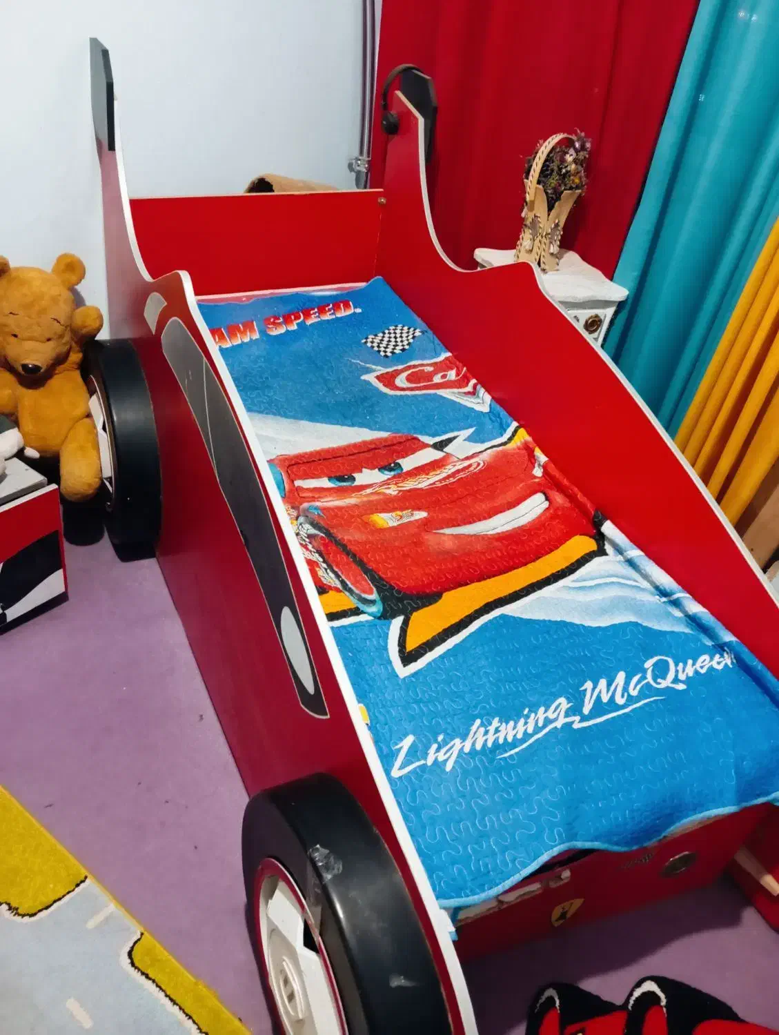 تخت طرح ماشین|تخت و سرویس خواب|زاهدان, |دیوار