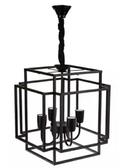 لوستر مدرن چهار شعله|لوستر و چراغ آویز|سمنان, |دیوار