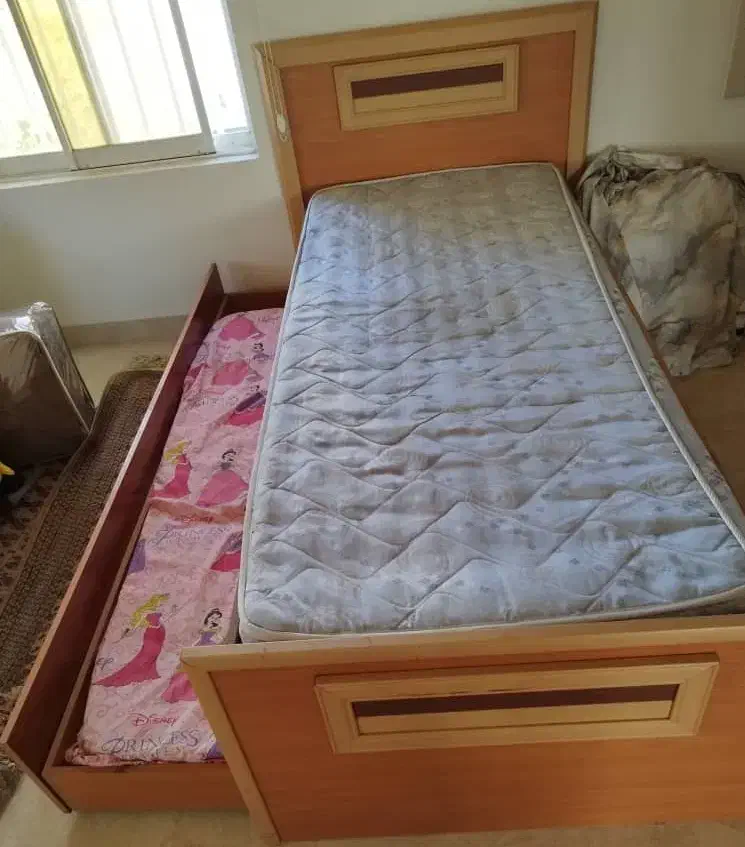 تخت یک نفره (دو نفره کشویی) mdf|تخت و سرویس خواب|نوشهر, |دیوار