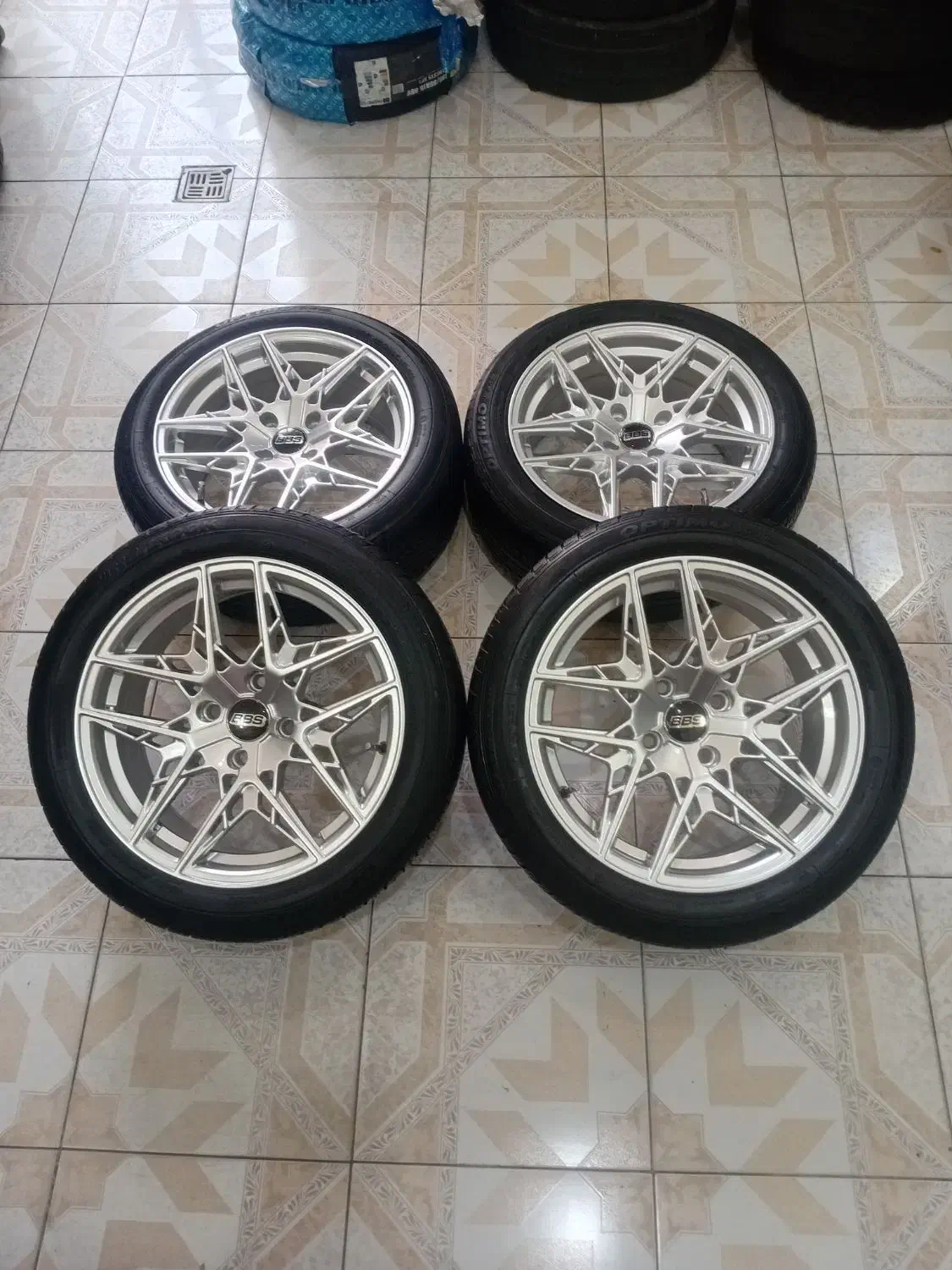 رینگ اسپرت bbs فورزا  با لاستیک 195.50.16|قطعات یدکی و لوازم جانبی|تبریز, |دیوار