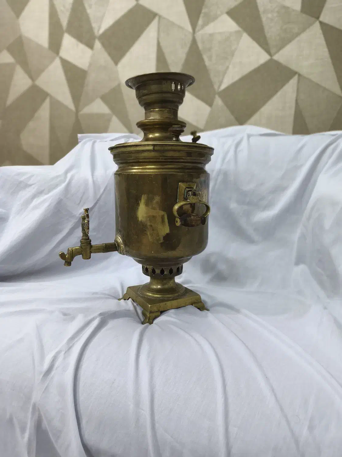 سماور قدیمی روسی|سماور، چای‌ساز، قهوه‌ساز|قم, سراجه (۱۵ خرداد)|دیوار