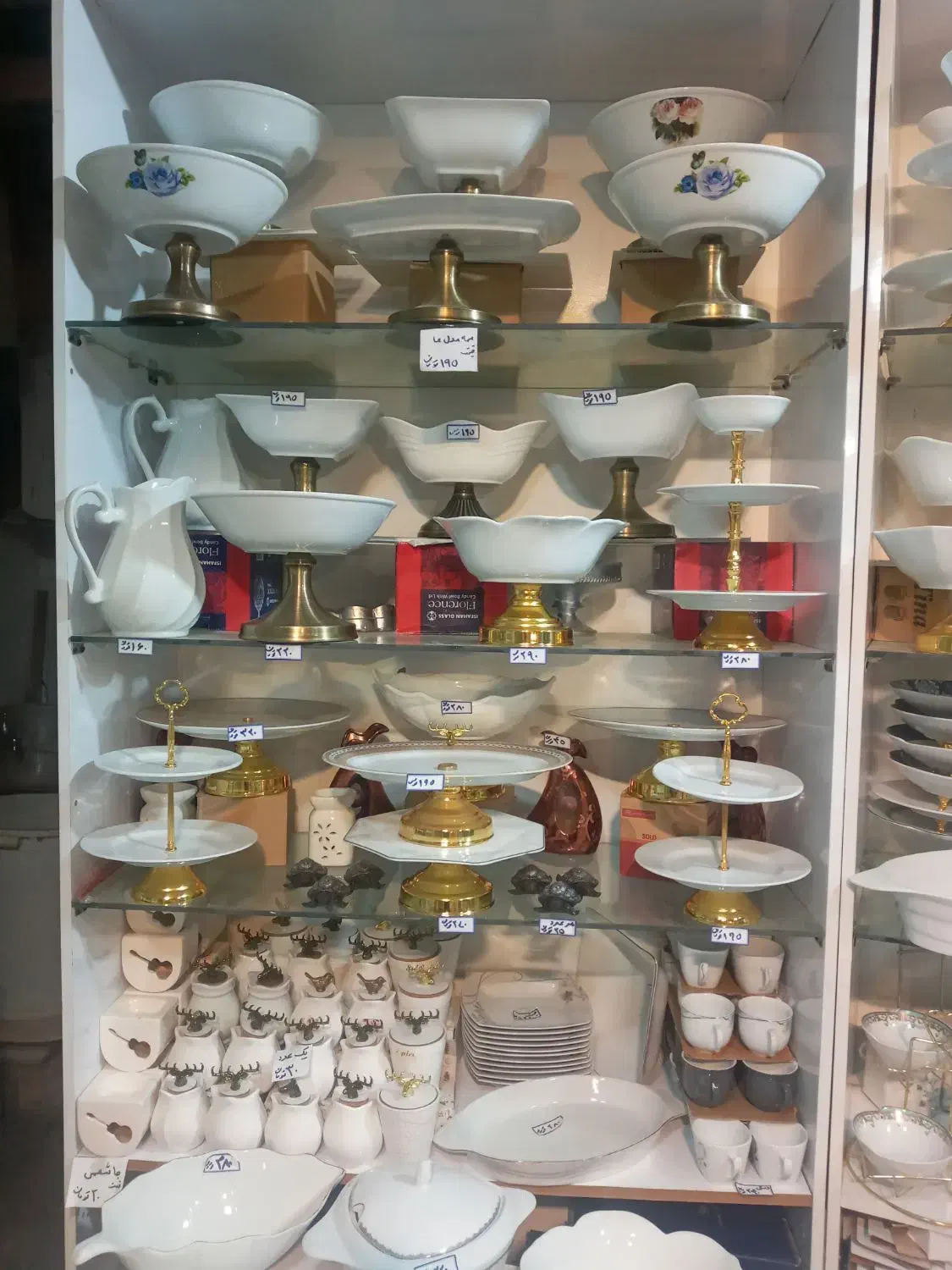 لاله جاشمعی پایه طلایی جفتی ، کادویی ، جهیزیه|ظروف سرو و پذیرایی|مشهد, بهارستان|دیوار