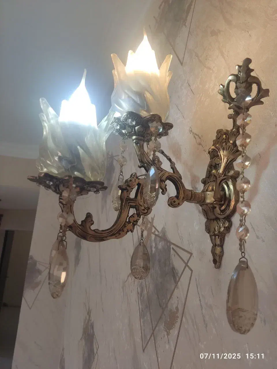 لوستر برنز|لوستر و چراغ آویز|ارومیه, |دیوار