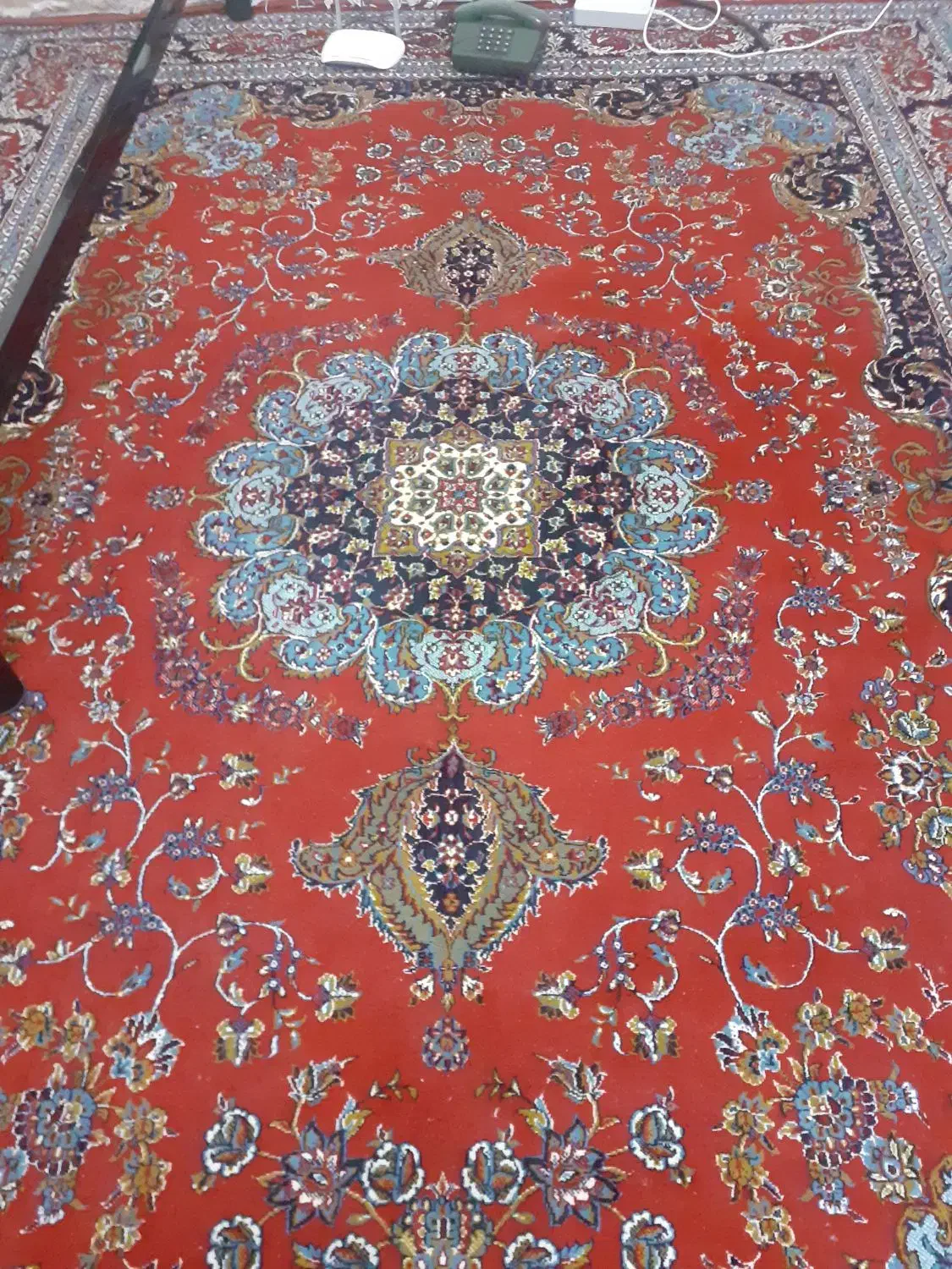 فرش ماشینی ۹ متری لاکی کاشان سالمو تمیز|فرش|تهران, خلیج فارس|دیوار