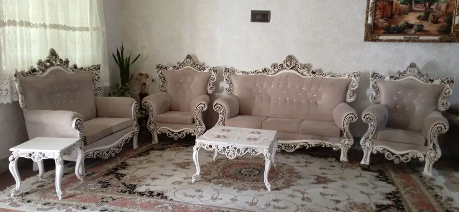 مبلمان 7نفره سلطنتی|مبلمان خانگی و میز عسلی|کوهدشت, |دیوار