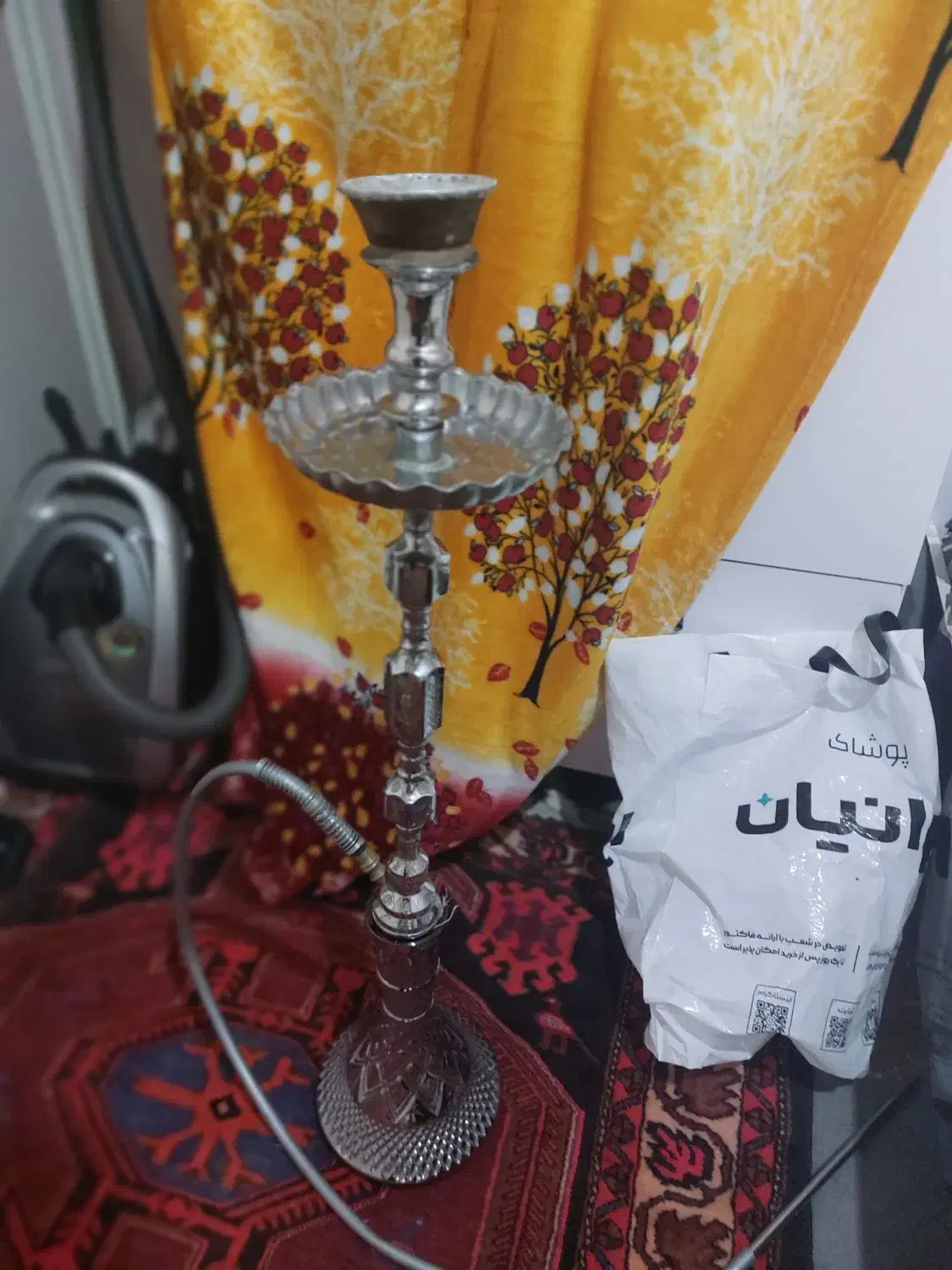 قلیان فلزی سنتی سالم|صنایع دستی و سایر لوازم تزئینی|تبریز, |دیوار