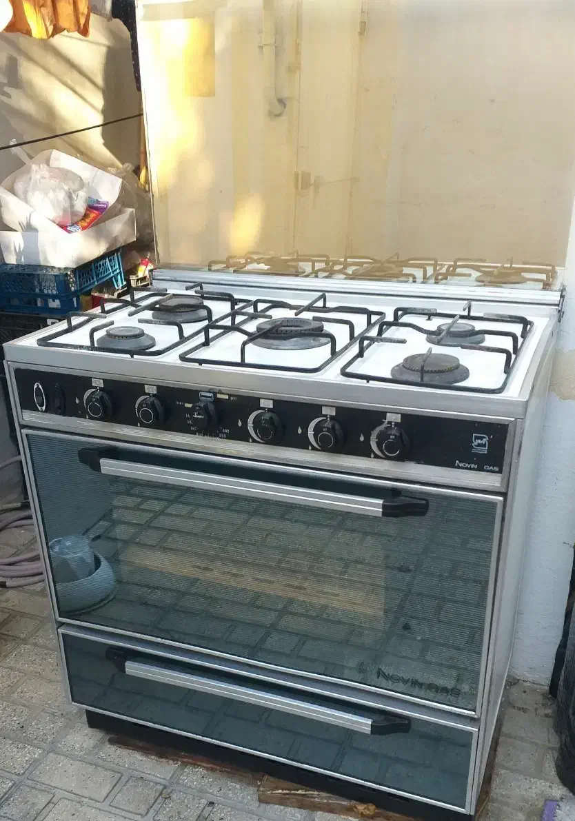 اجاق گاز فر دار نوین تمییز آماده برای مصرف|اجاق گاز و لوازم برقی پختوپز|ساری, |دیوار