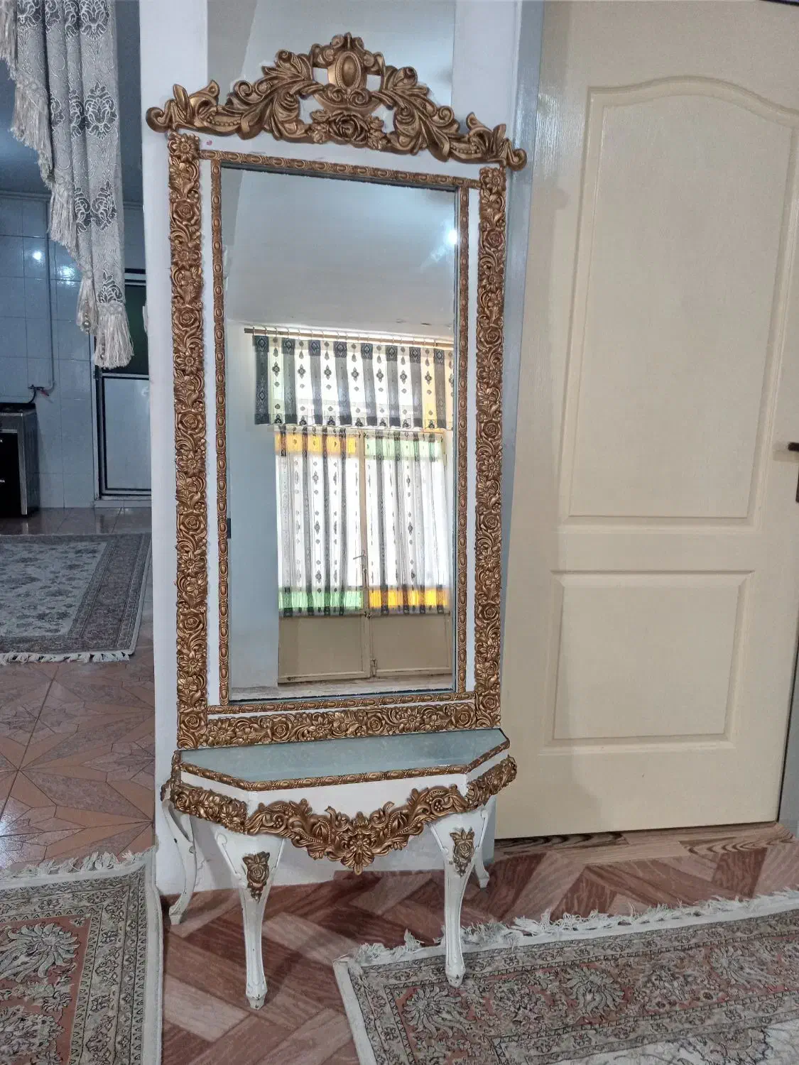 ساعت ایستاده و آینه کنسول|آینه|کرمانشاه, |دیوار