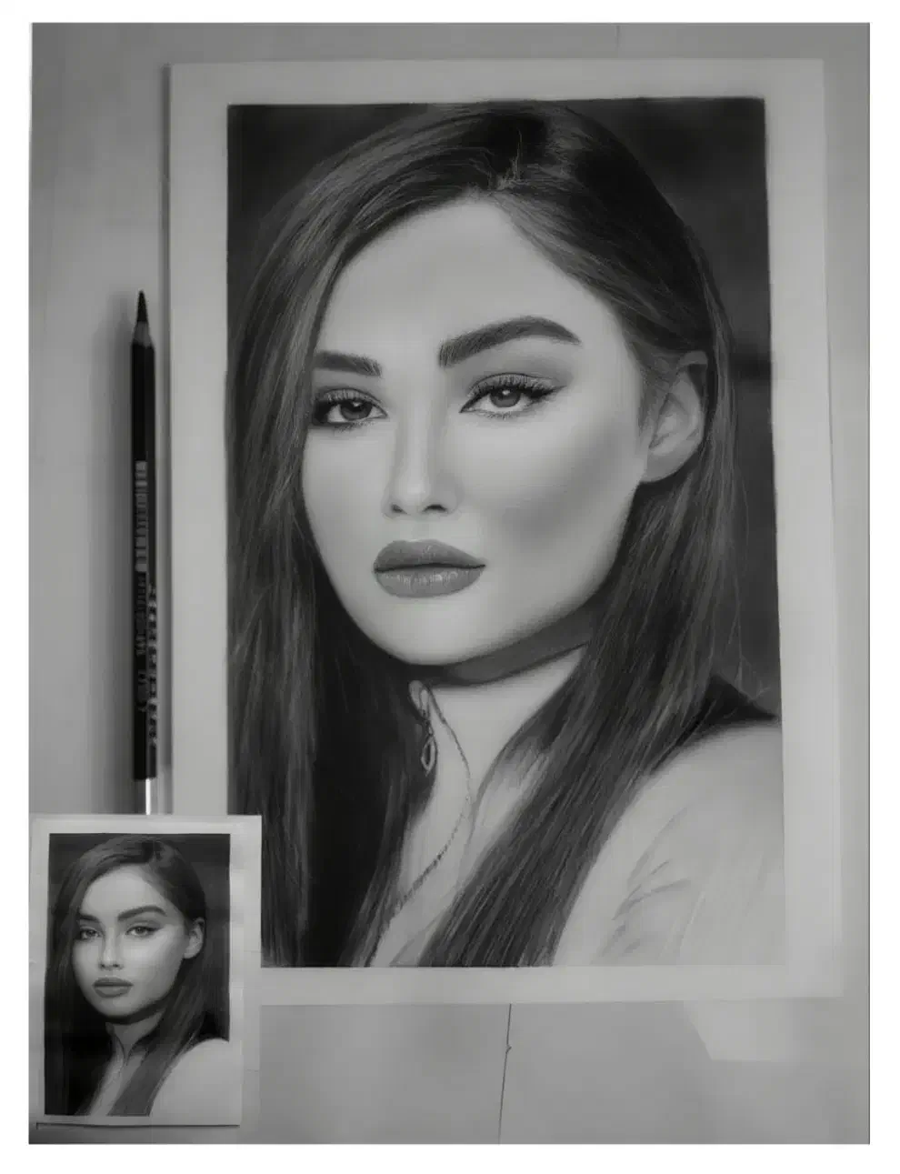 سفارش چهره (سیاه قلم) پذیرفته میشود|تابلو، نقاشی، عکس|شهریار, کهنز|دیوار