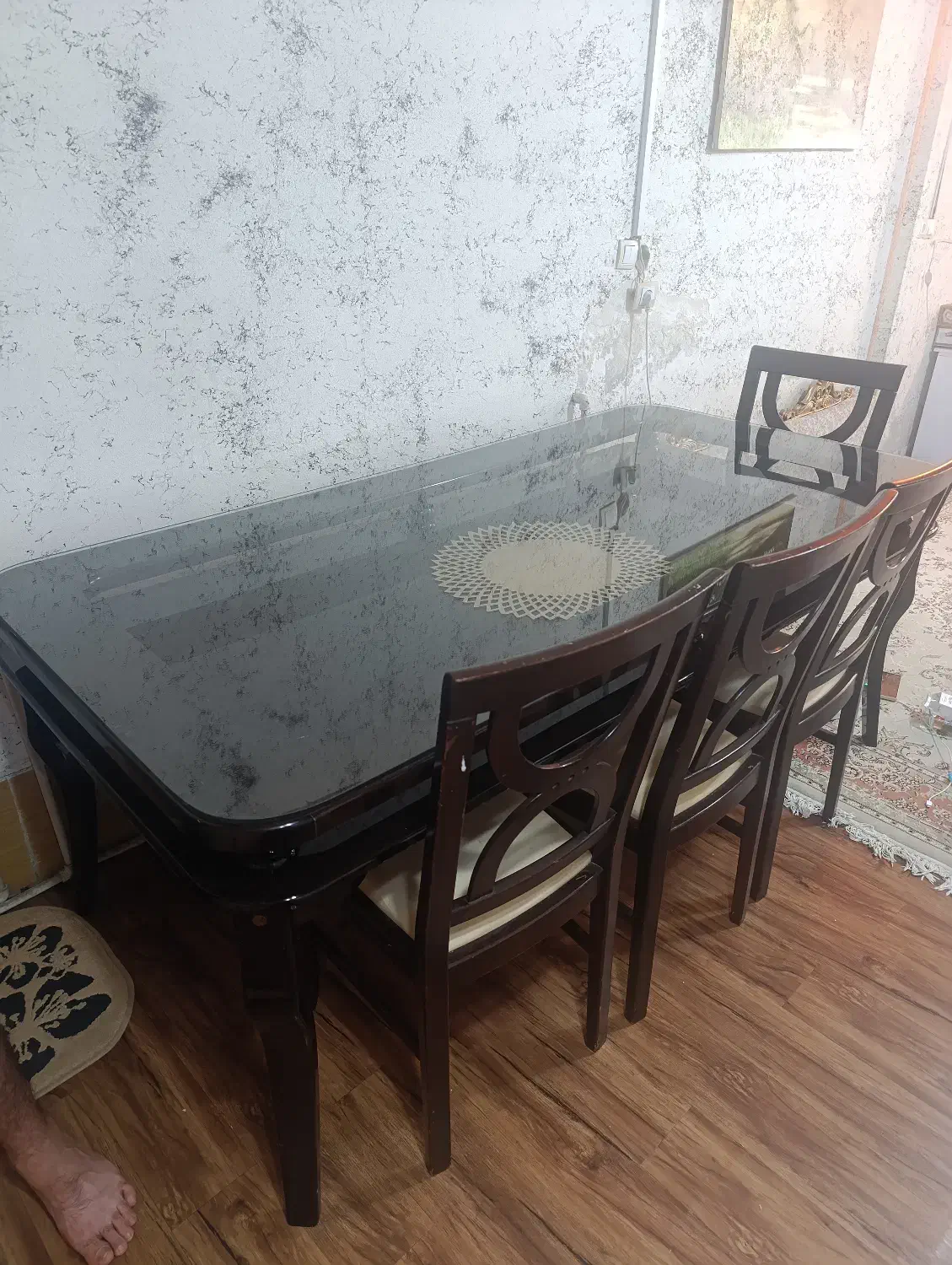 میز8نفره نهار خوری|میز و صندلی غذاخوری|شیراز, بالا کفت|دیوار