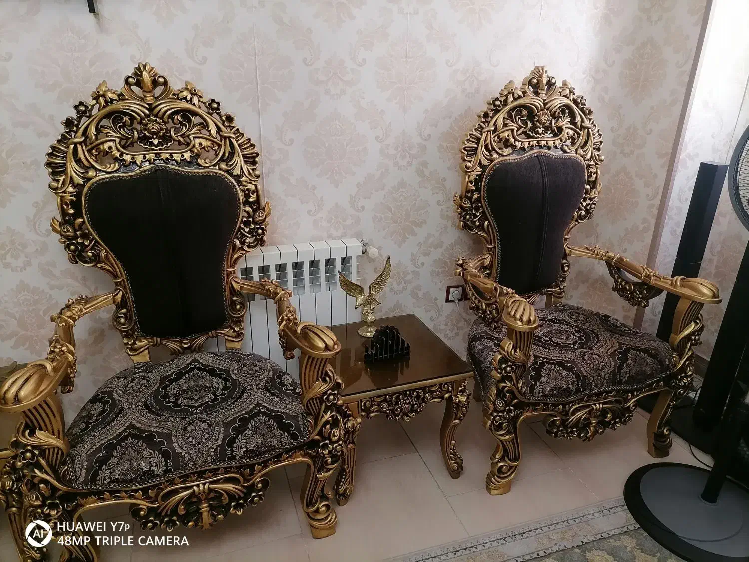 مبل9نفره سلطنتی تمیز|مبلمان خانگی و میز عسلی|اندیشه, اندیشه فاز ۱|دیوار
