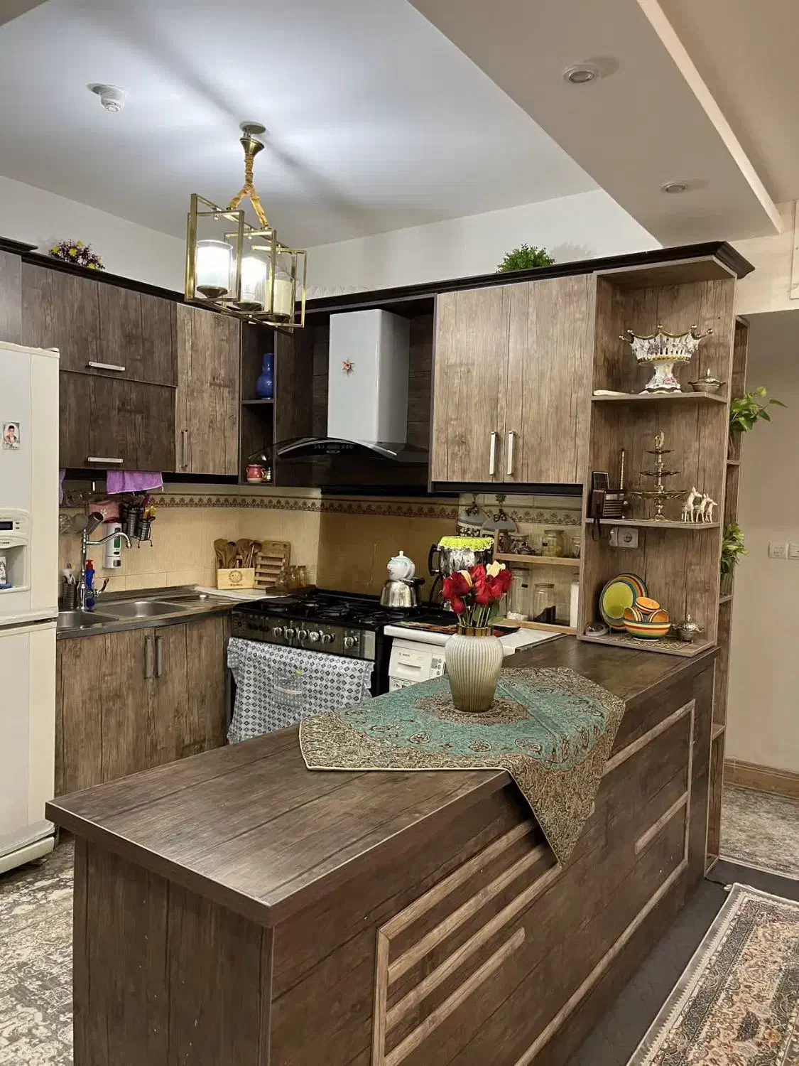 کابینت ام دی اف خوش رنگ و زیبا همراه سینگ و هود|مصالح و تجهیزات ساختمان|قم, پردیسان|دیوار