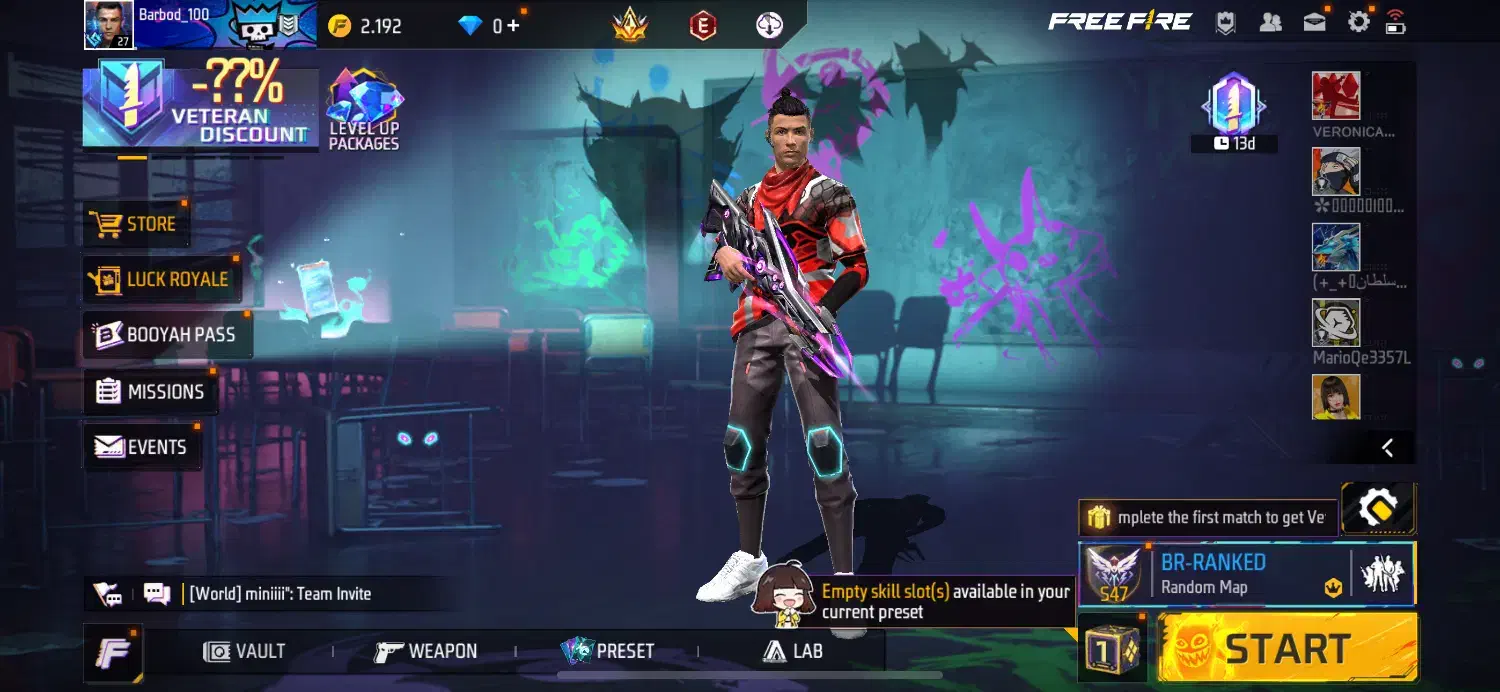 اکانت فری فایر سیو فیسبوک دارای اسکین کبرا|کنسول، بازی ویدئویی و آنلاین|رشت, پل تالشان|دیوار