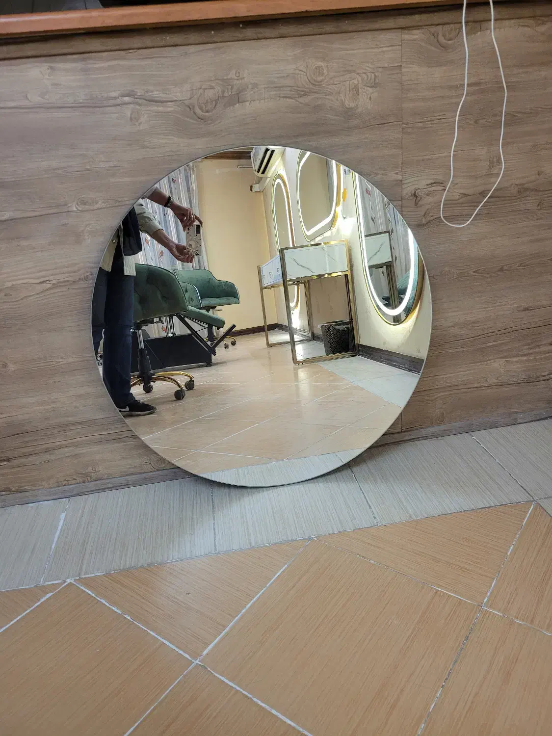 آینه گرد محکم|آینه|کرمان, |دیوار