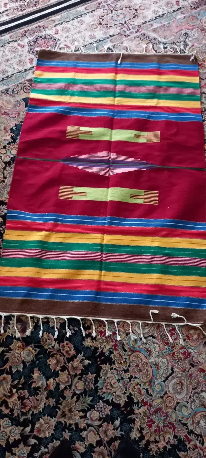 گلیم دست باف سنتی ،نو،دو رو|گلیم، جاجیم، گبه|دامغان, |دیوار