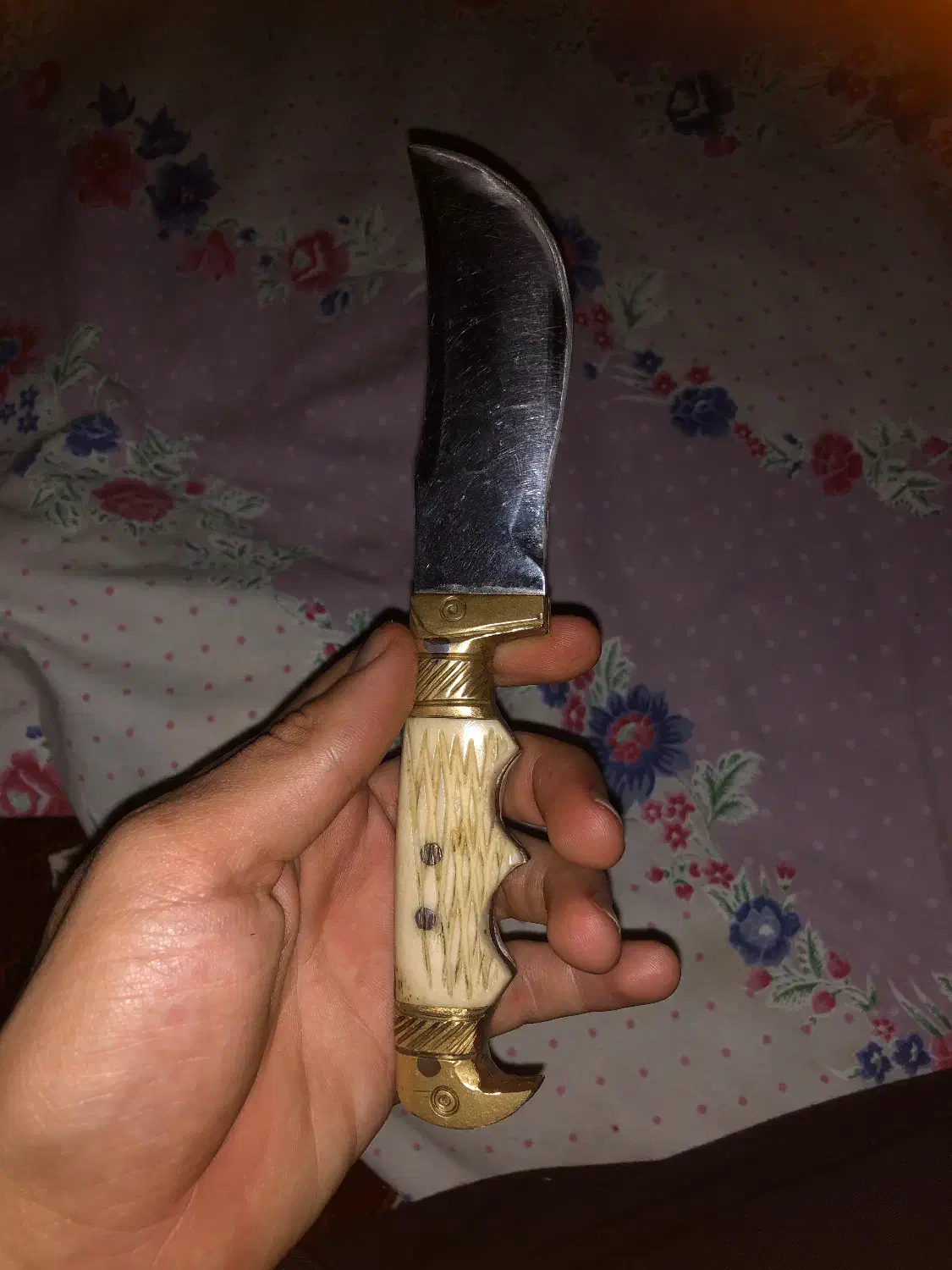 چاقو ترکمنی 20 سانت|کوهنوردی و کمپینگ|کلاله, |دیوار