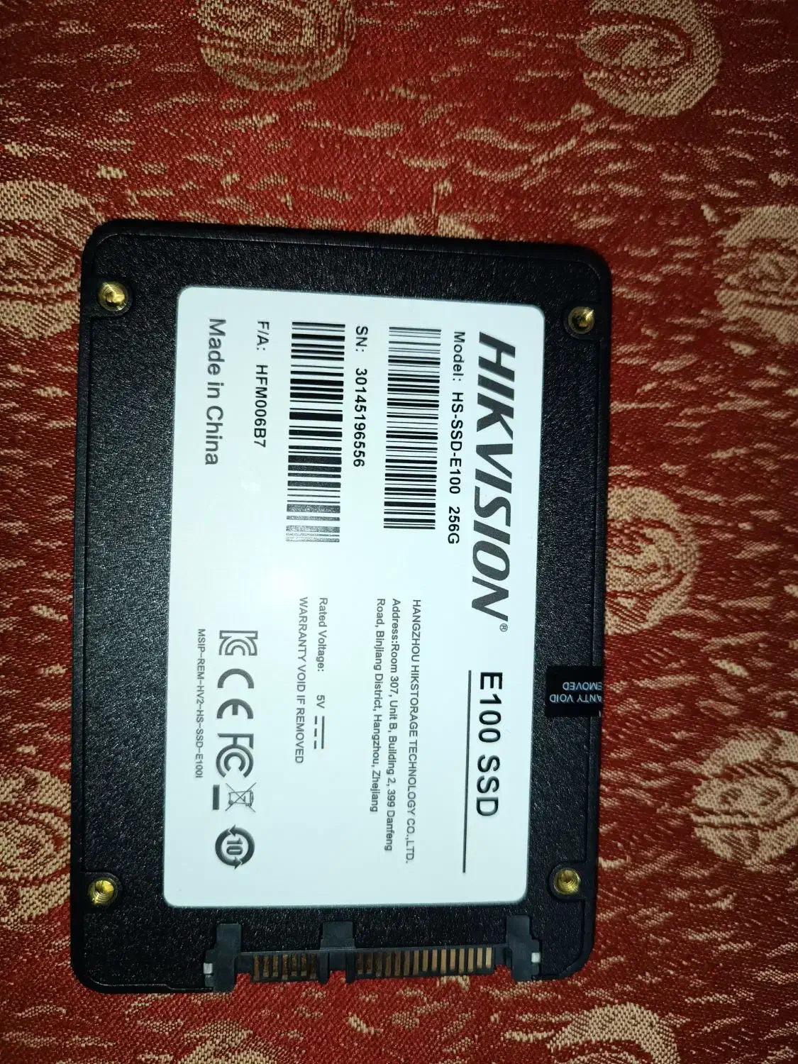 هارد SSD گیمینگ 256گیگ E100|قطعات و لوازم جانبی رایانه|خوی, |دیوار