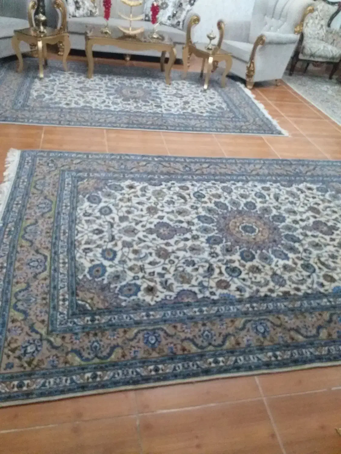 فروش فرش جفت ۶ متری کاشمر|فرش|میانه, |دیوار