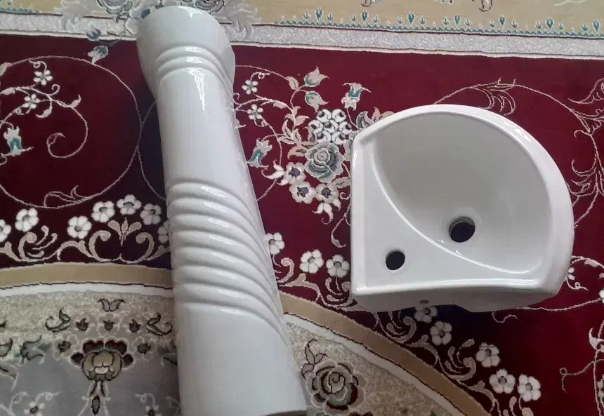 سنگ روشویی کنج|لوازم سرویس بهداشتی|خرمآباد, |دیوار