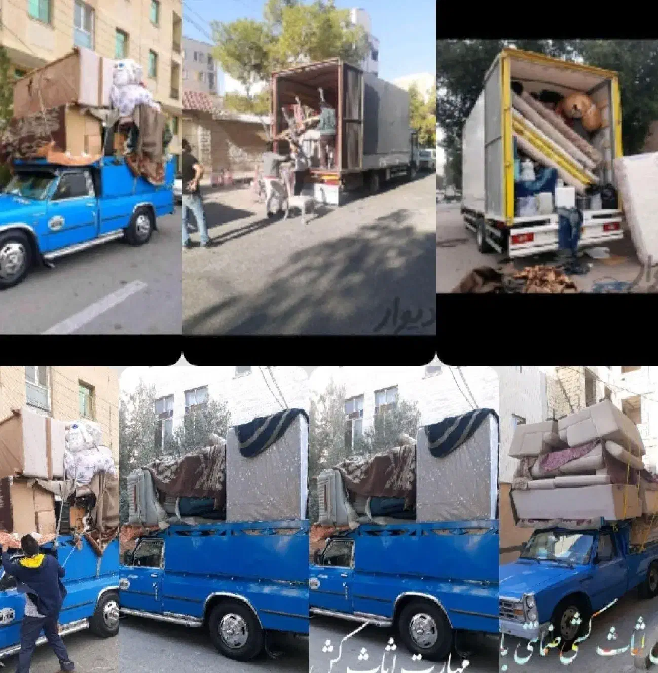 اثاث کشی مطمئن باایسوزو ونیسان باکارگران خبره|خدمات حمل و نقل|سمنان, |دیوار