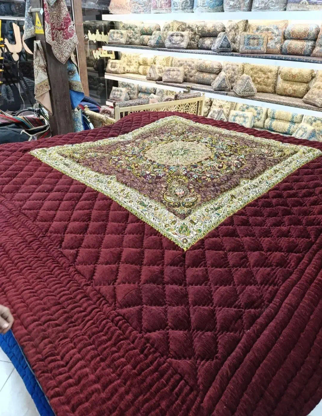 لحاف کرسی چارقد دستدوز با متریال مرغوب آماده تحویل|رختخواب، بالش، پتو|تهران, شهرک ولیعصر جنوبی|دیوار