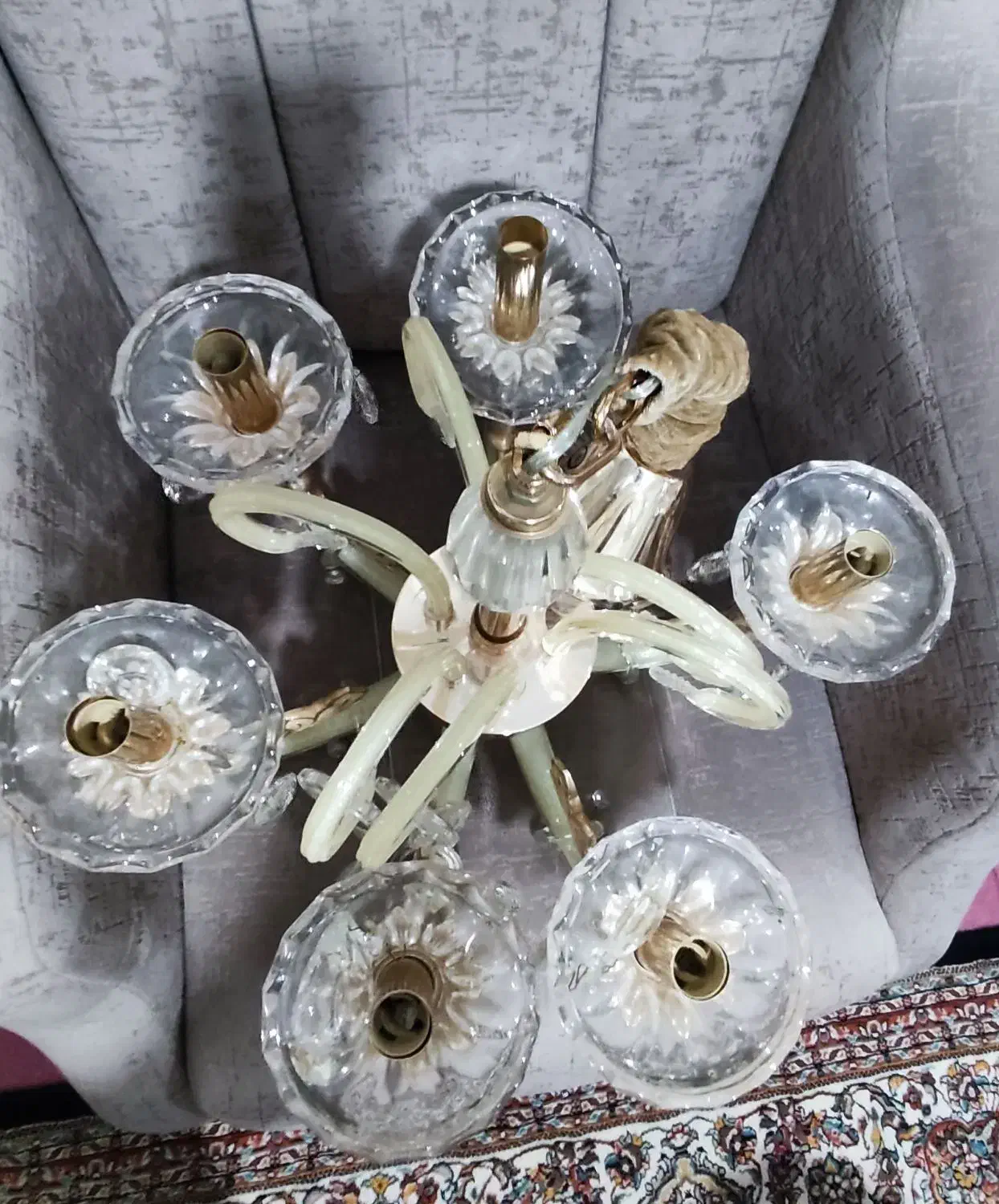 لوستر|لوستر و چراغ آویز|میانه, |دیوار