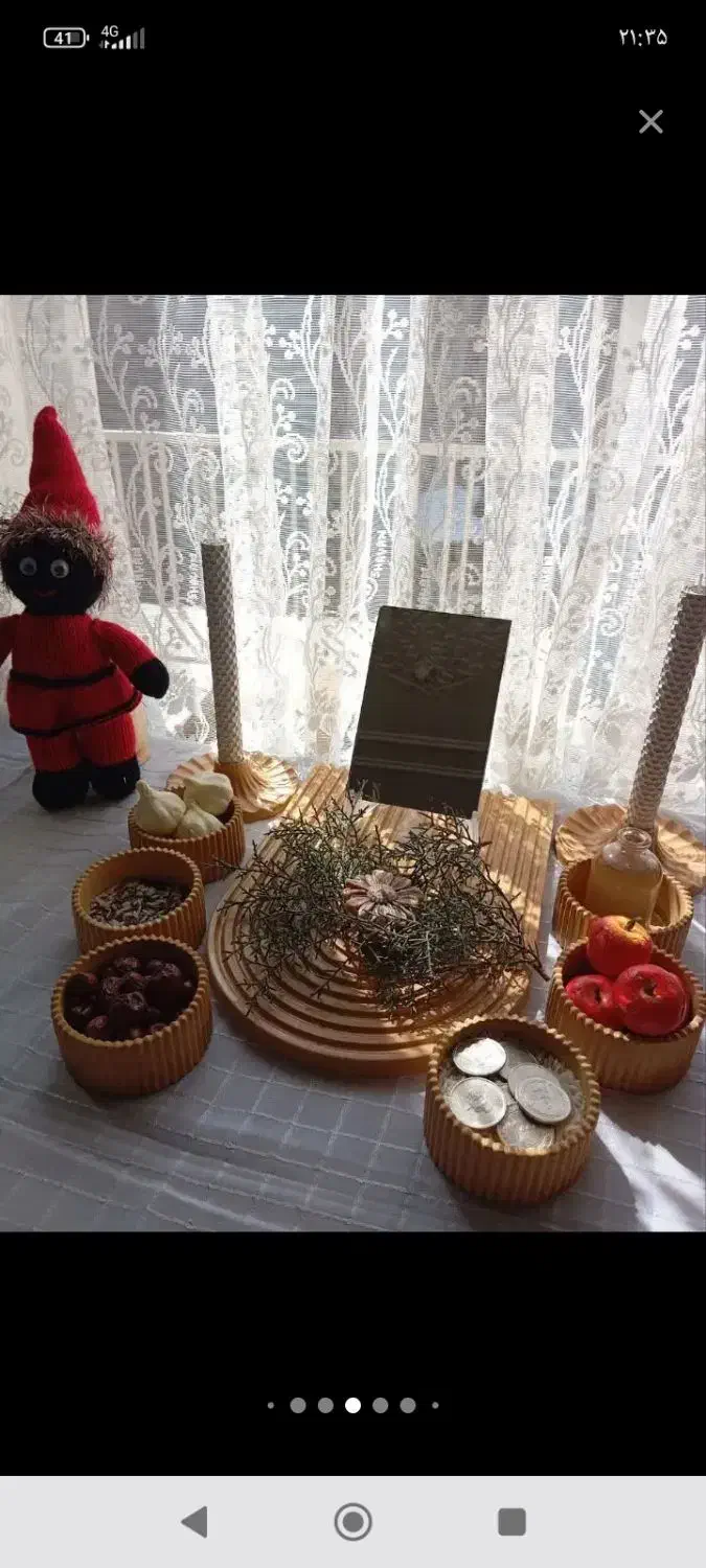 تابلو ماه و هفت سین|تابلو، نقاشی، عکس|چناران, |دیوار