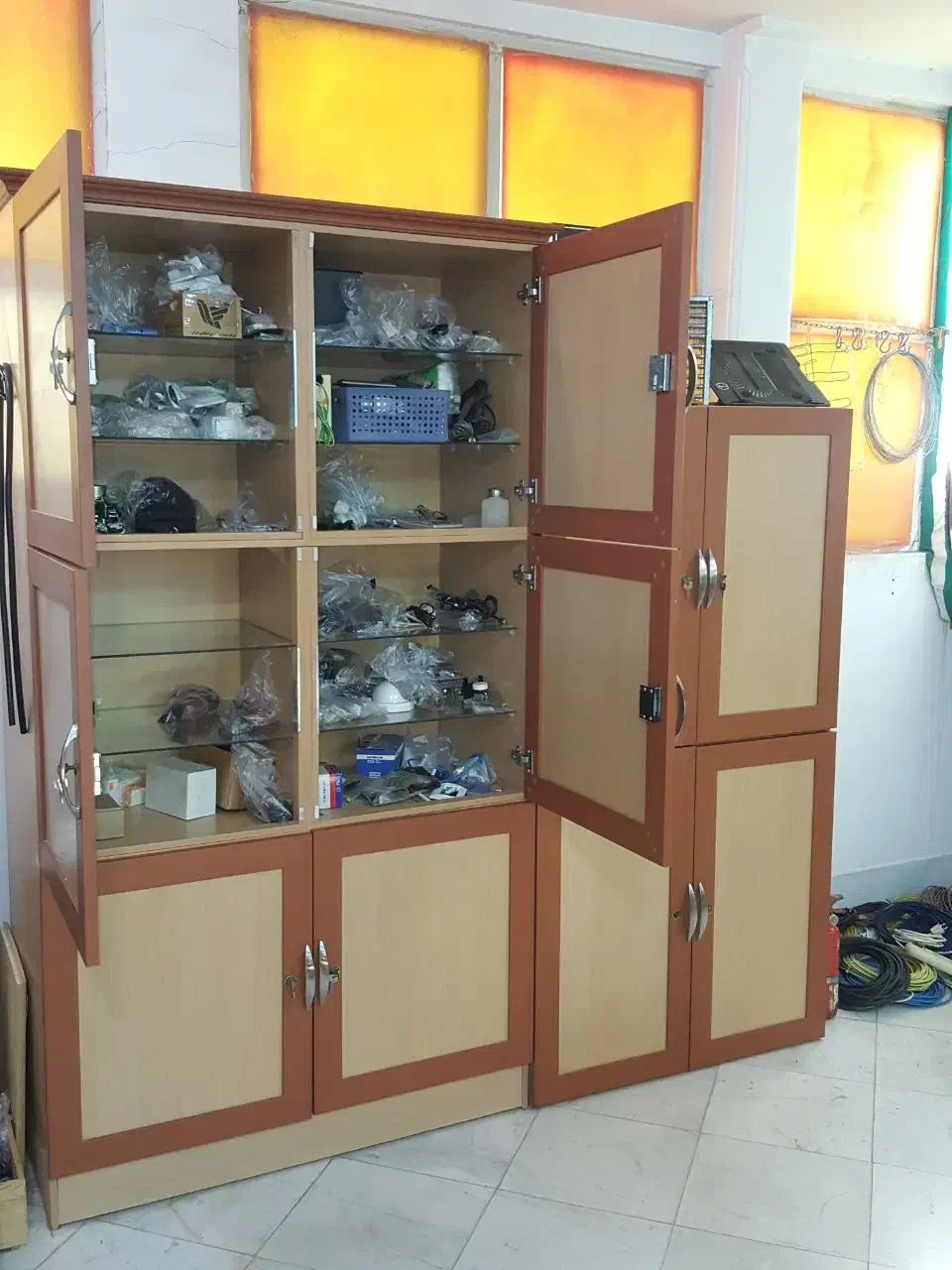 کمد قفسه جا کتابی|کتابخانه، شلف، قفسه‌های دیواری|قم, حنیف نژاد|دیوار