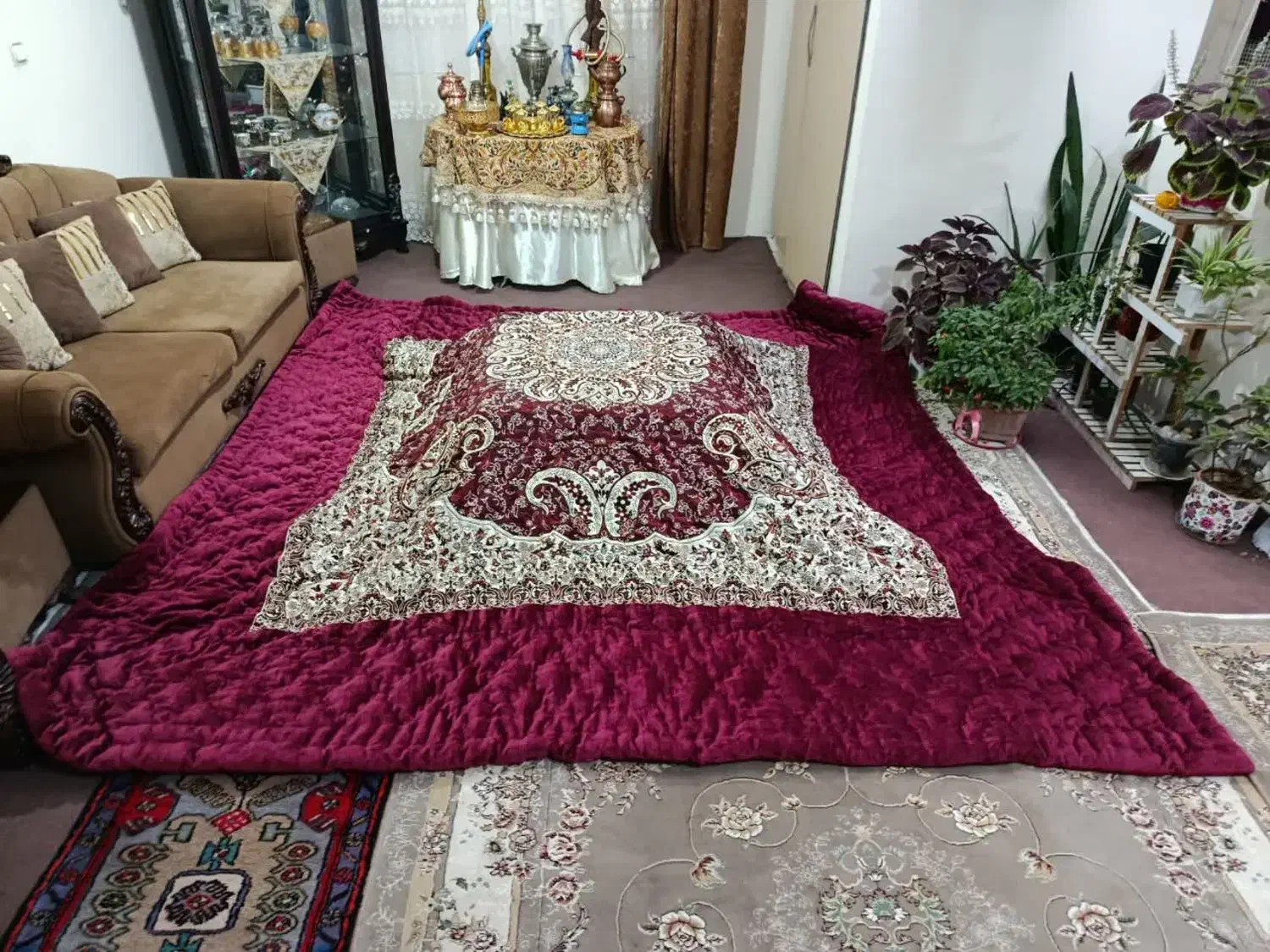 لحاف کرسی سنتی 3*3|رختخواب، بالش، پتو|ابهر, |دیوار