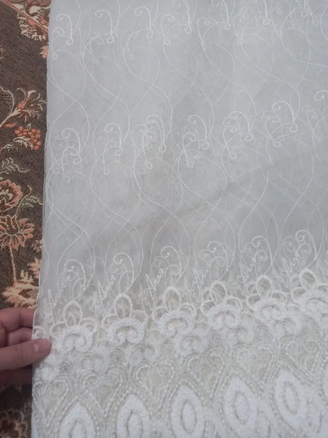 پرده|پرده، رانر، رومیزی|قم, شهرک فاطمیه|دیوار